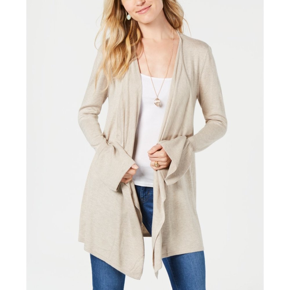 NWT Style & Co Bell-Sleeve Draped Cardigan Sweater